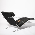 Chaise Lounge moderna de negre